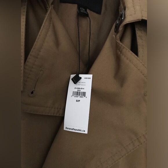 NWOT Banana Republic Essential Trench Coat in Tan - Picture 5 of 9